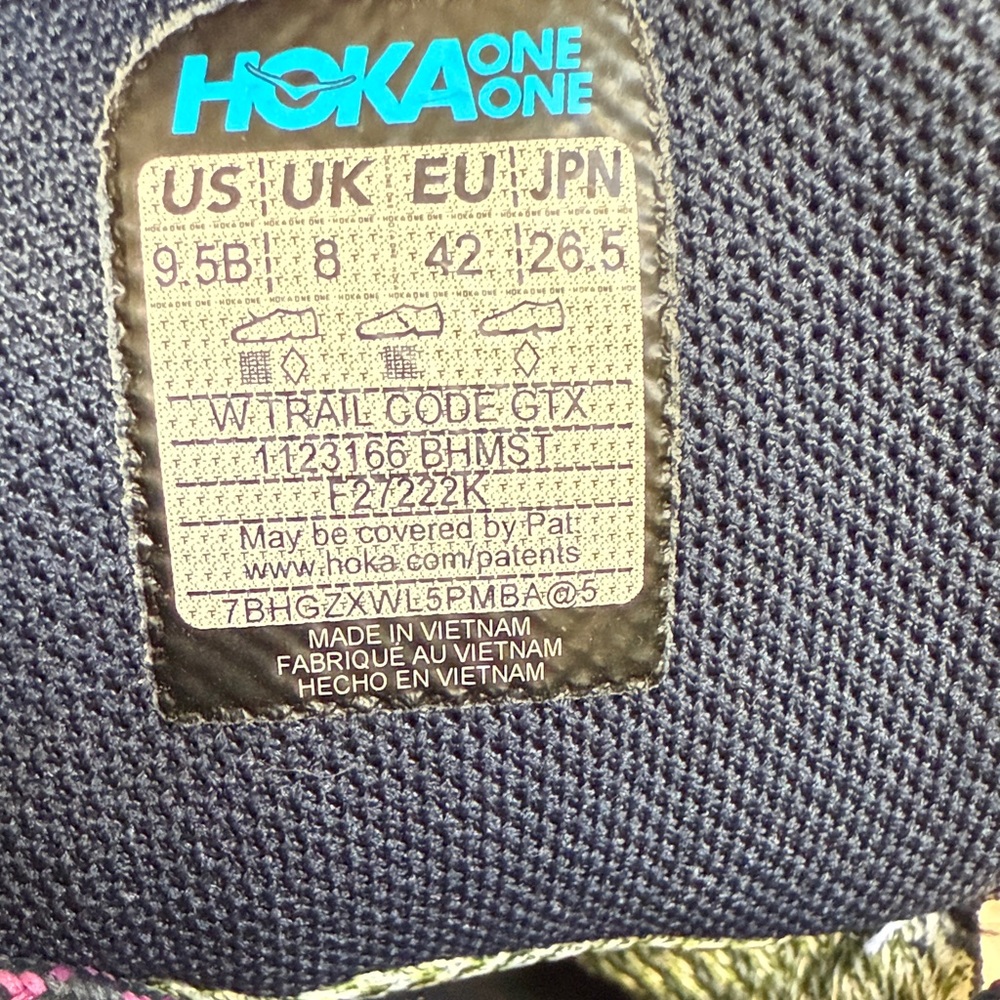 Hoka trail women hiking boot size 9.5 Bwomen H26N11 - Picture 8 of 8